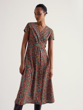 Seasalt Seasalt - chapelle dress - tomato blooms maritime