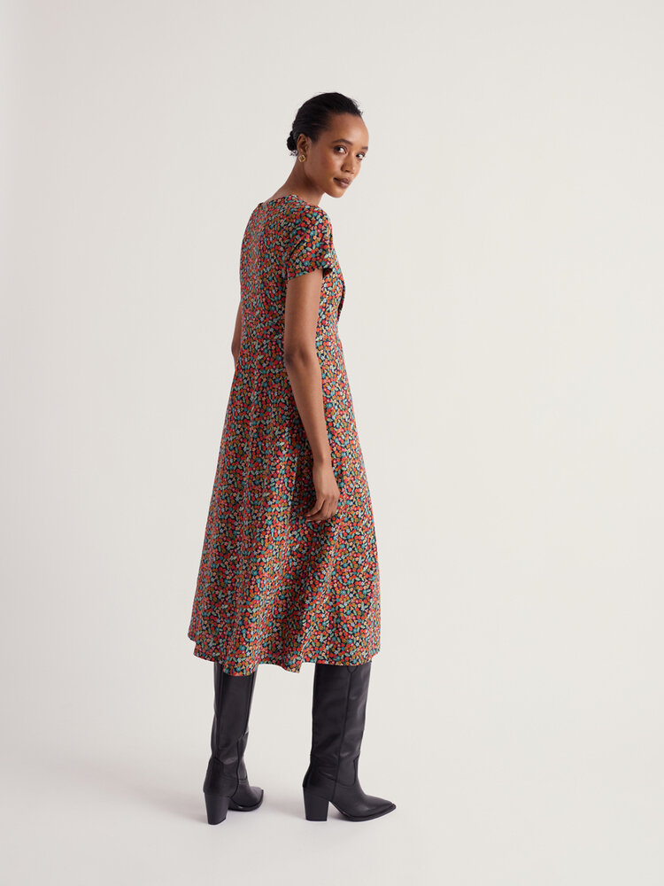Seasalt Seasalt - chapelle dress - tomato blooms maritime