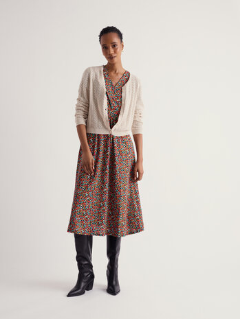 Seasalt Seasalt - chapelle dress - tomato blooms maritime