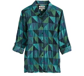 Seasalt Seasalt - larissa shirt - blanket geo estuary Seasalt Seasalt - larissa shirt - blanket geo estuary