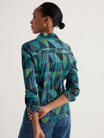 Seasalt Seasalt - larissa shirt - blanket geo estuary Seasalt Seasalt - larissa shirt - blanket geo estuary