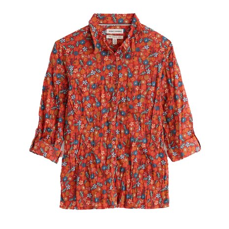 Seasalt Seasalt - larissa shirt - tomato blooms cinnamon Seasalt Seasalt - larissa shirt - tomato blooms cinnamon
