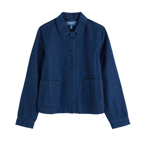 Seasalt Seasalt - coombe lane jacket - mid wash Seasalt Seasalt - coombe lane jacket - mid wash