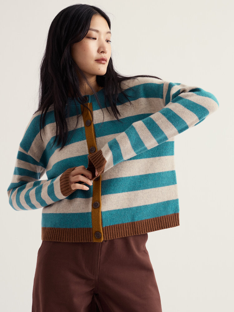 Seasalt Seasalt - pinwell cardigan - bright shape estuary mix Seasalt Seasalt - pinwell cardigan - bright shape estuary mix
