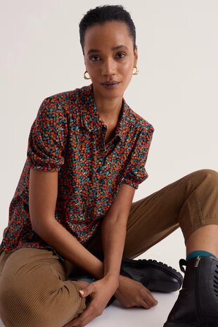 Seasalt Seasalt - embrace shirt - tomato blooms maritime Seasalt Seasalt - embrace shirt - tomato blooms maritime
