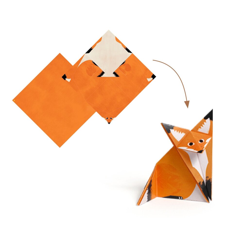 Djeco Djeco - origami - bosdieren Djeco Djeco - origami - bosdieren