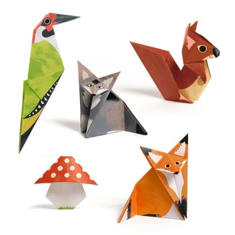 Djeco Djeco - origami - bosdieren Djeco Djeco - origami - bosdieren