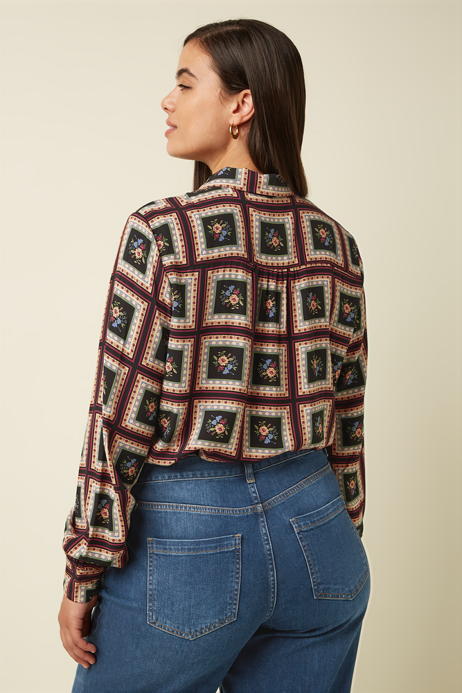 King Louie King Louie - maisie blouse melrose - black King Louie King Louie - maisie blouse melrose - black
