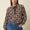 King Louie King Louie - maisie blouse melrose - black King Louie King Louie - maisie blouse melrose - black