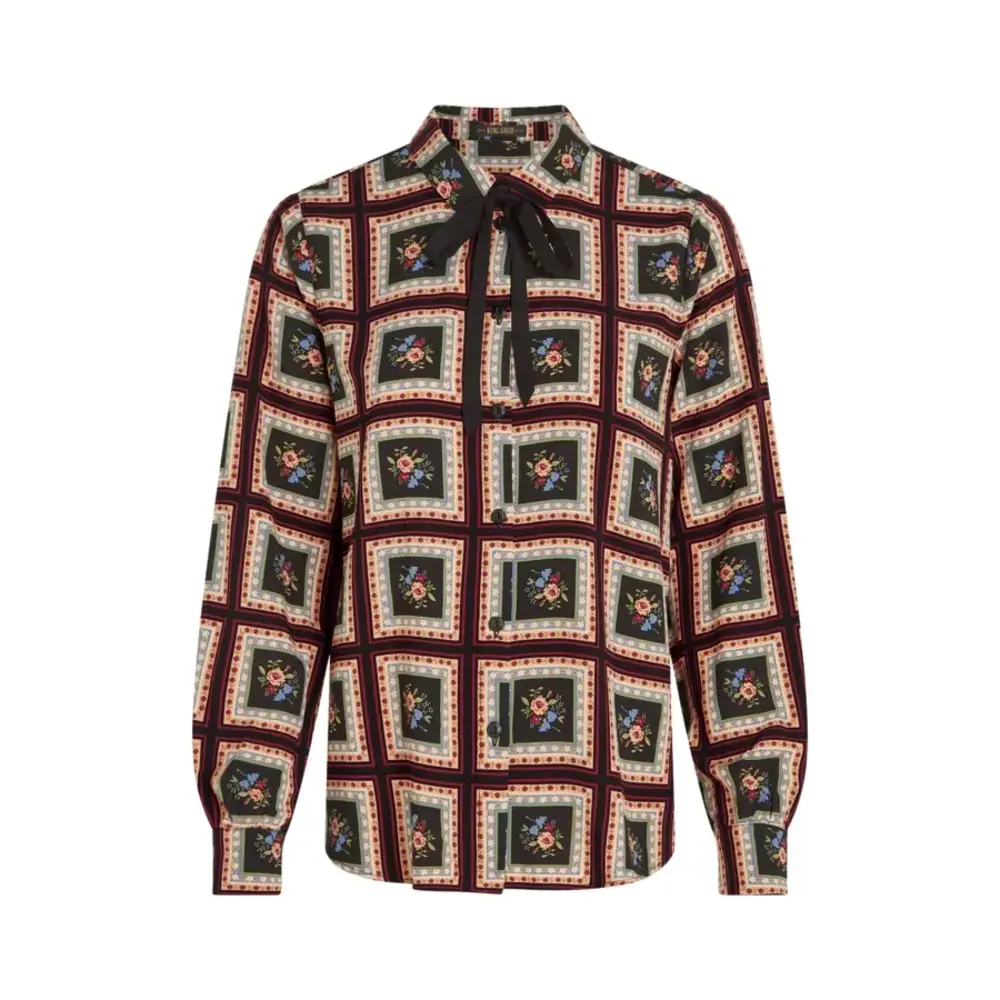 King Louie King Louie - maisie blouse melrose - black King Louie King Louie - maisie blouse melrose - black