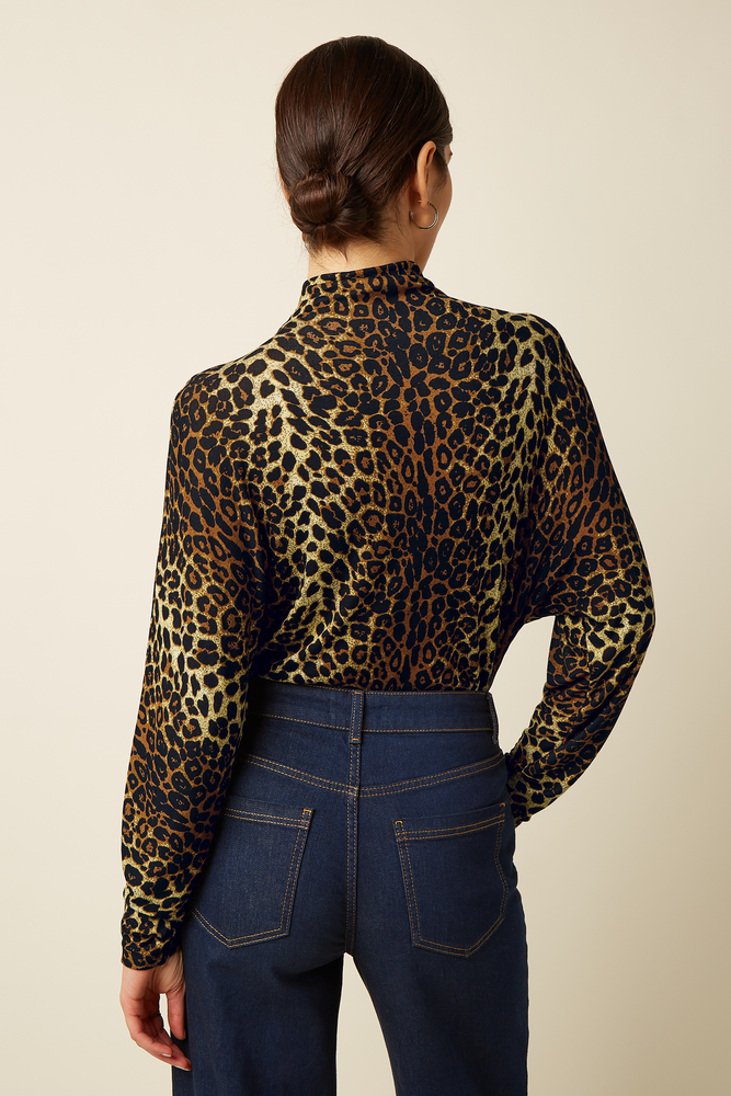 King Louie King Louie - valentina turtle top fargo jersey - natural King Louie King Louie - valentina turtle top fargo jersey - natural