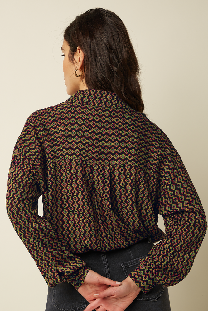 King Louie King Louie - gaby blouse turi woven - black King Louie King Louie - gaby blouse turi woven - black