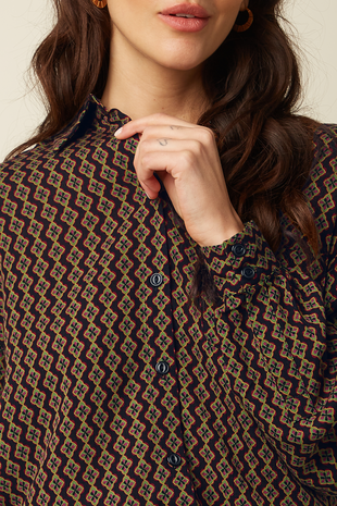 King Louie King Louie - gaby blouse turi woven - black King Louie King Louie - gaby blouse turi woven - black
