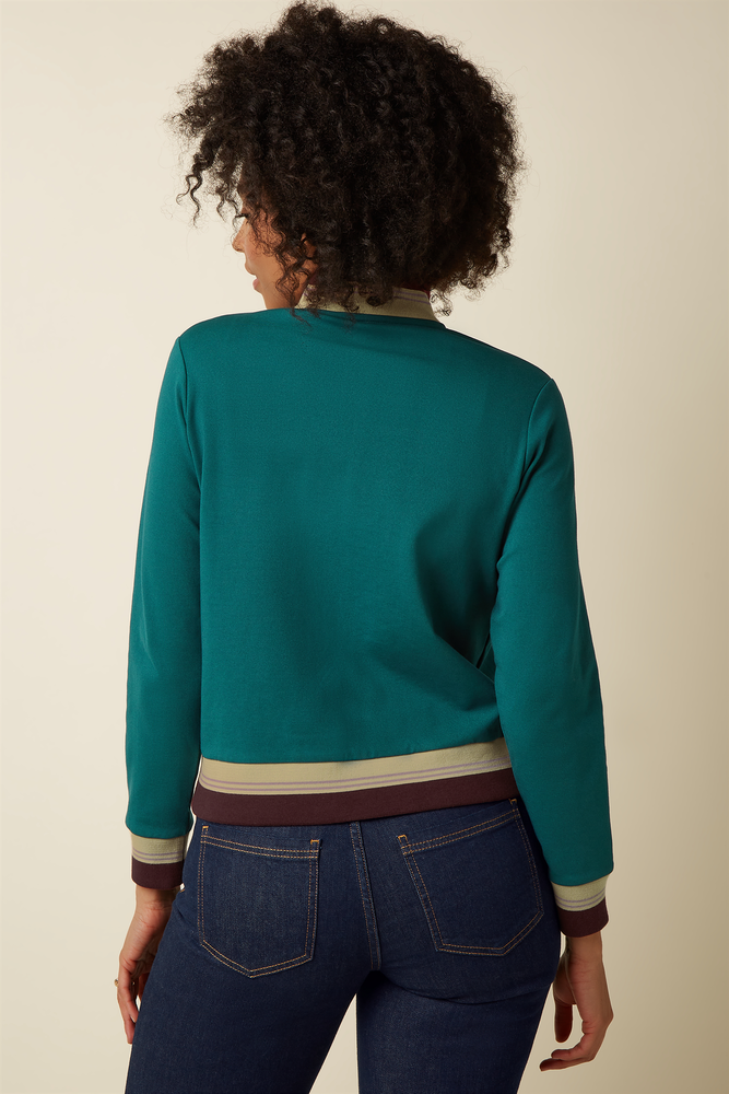 King Louie King Louie - colorblock coljack daytona sweat - spruced green