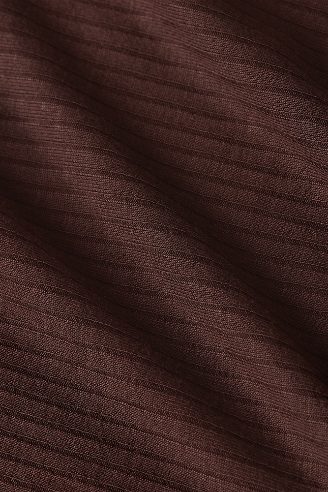 King Louie King Louie - rollneck top uni rib - chocolate King Louie King Louie - rollneck top uni rib - chocolate