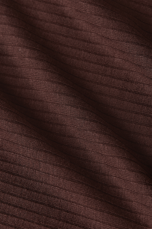 King Louie King Louie - rollneck top uni rib - chocolate King Louie King Louie - rollneck top uni rib - chocolate