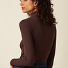 King Louie King Louie - rollneck top uni rib - chocolate King Louie King Louie - rollneck top uni rib - chocolate