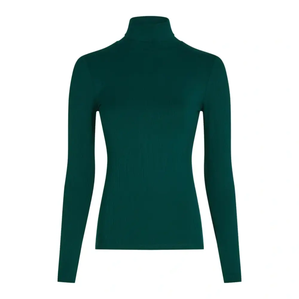 King Louie King Louie - rollneck top uni rib - pine green King Louie King Louie - rollneck top uni rib - pine green