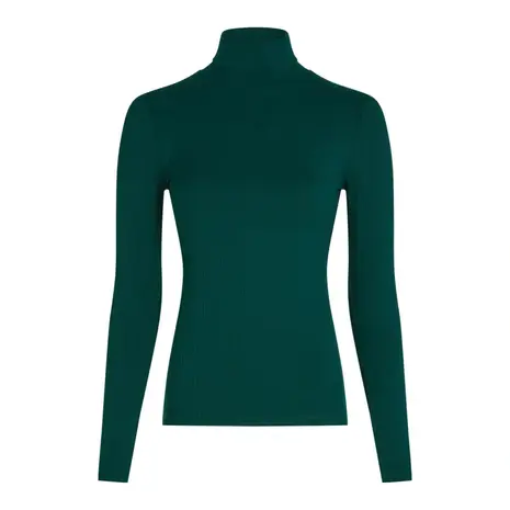 King Louie King Louie - rollneck top uni rib - pine green King Louie King Louie - rollneck top uni rib - pine green