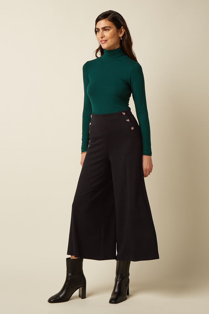 King Louie King Louie - rollneck top uni rib - pine green King Louie King Louie - rollneck top uni rib - pine green