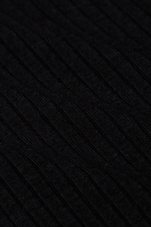 King Louie King Louie - rollneck top uni rib - black King Louie King Louie - rollneck top uni rib - black