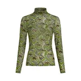 King Louie King Louie - rollneck top leia mesh - posey green King Louie King Louie - rollneck top leia mesh - posey green