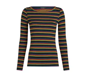 King Louie King Louie - lili top lottie stripe - botanical green King Louie King Louie - lili top lottie stripe - botanical green