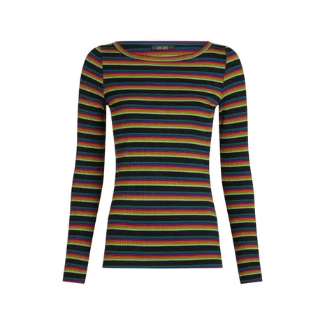 King Louie King Louie - lili top lottie stripe - botanical green King Louie King Louie - lili top lottie stripe - botanical green