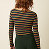 King Louie King Louie - lili top lottie stripe - botanical green King Louie King Louie - lili top lottie stripe - botanical green