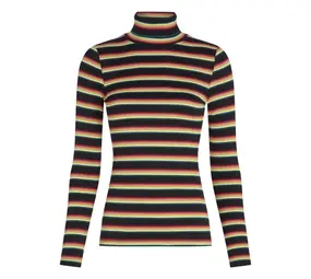 King Louie King Louie - rollneck top lottie stripe - imperial purple King Louie King Louie - rollneck top lottie stripe - imperial purple