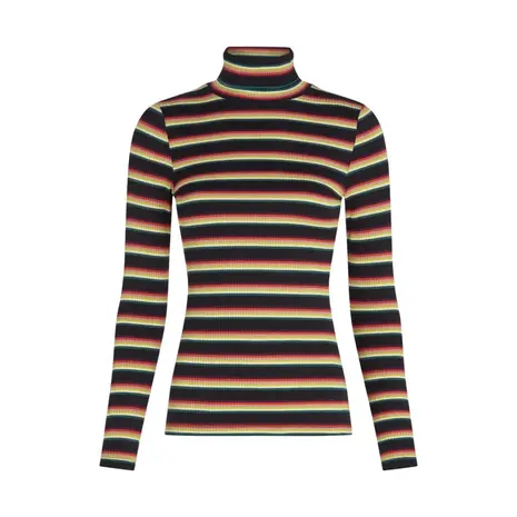 King Louie King Louie - rollneck top lottie stripe - imperial purple King Louie King Louie - rollneck top lottie stripe - imperial purple