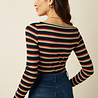 King Louie King Louie - lili top lottie stripe - imperial purple King Louie King Louie - lili top lottie stripe - imperial purple