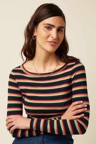 King Louie King Louie - lili top lottie stripe - imperial purple King Louie King Louie - lili top lottie stripe - imperial purple
