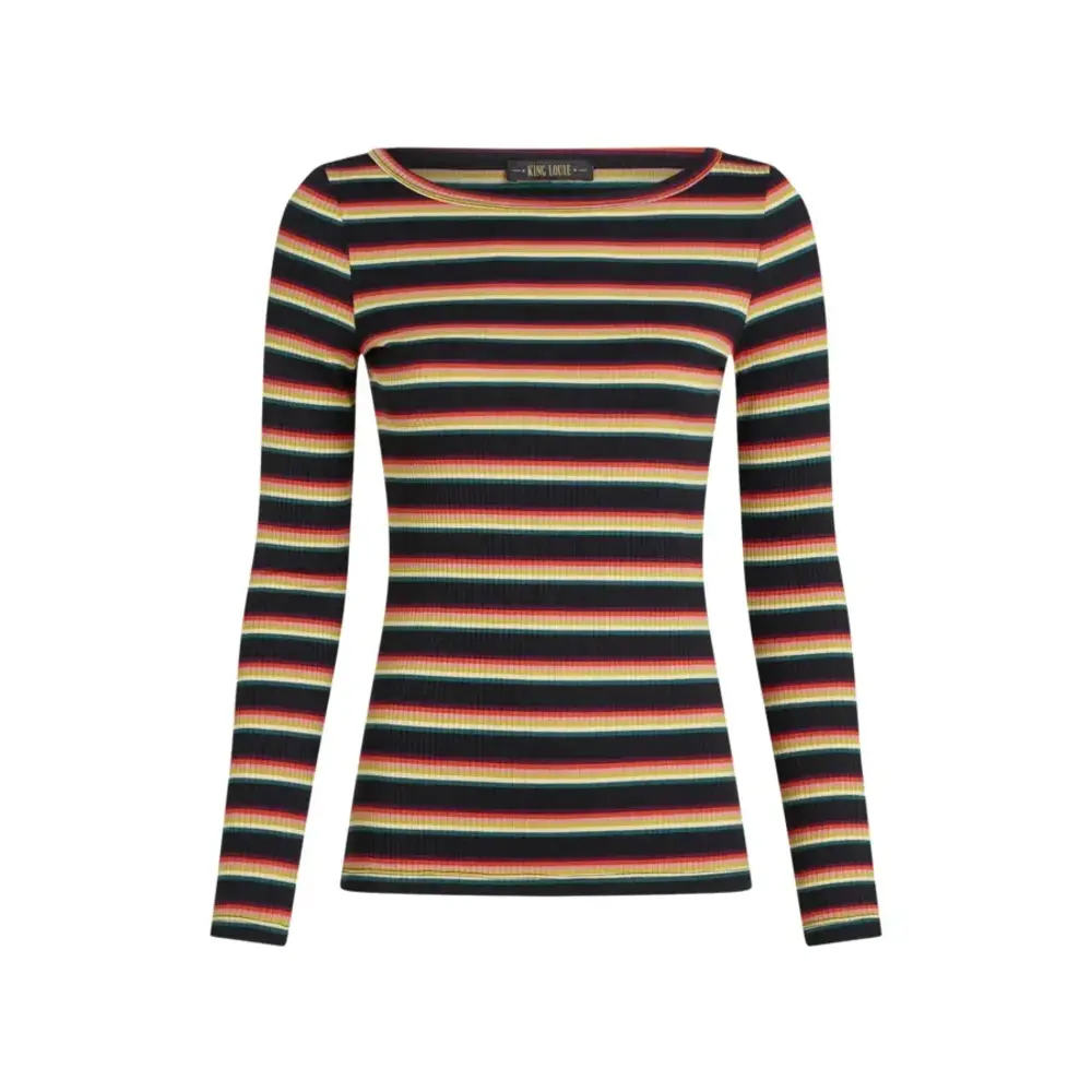 King Louie King Louie - lili top lottie stripe - imperial purple King Louie King Louie - lili top lottie stripe - imperial purple