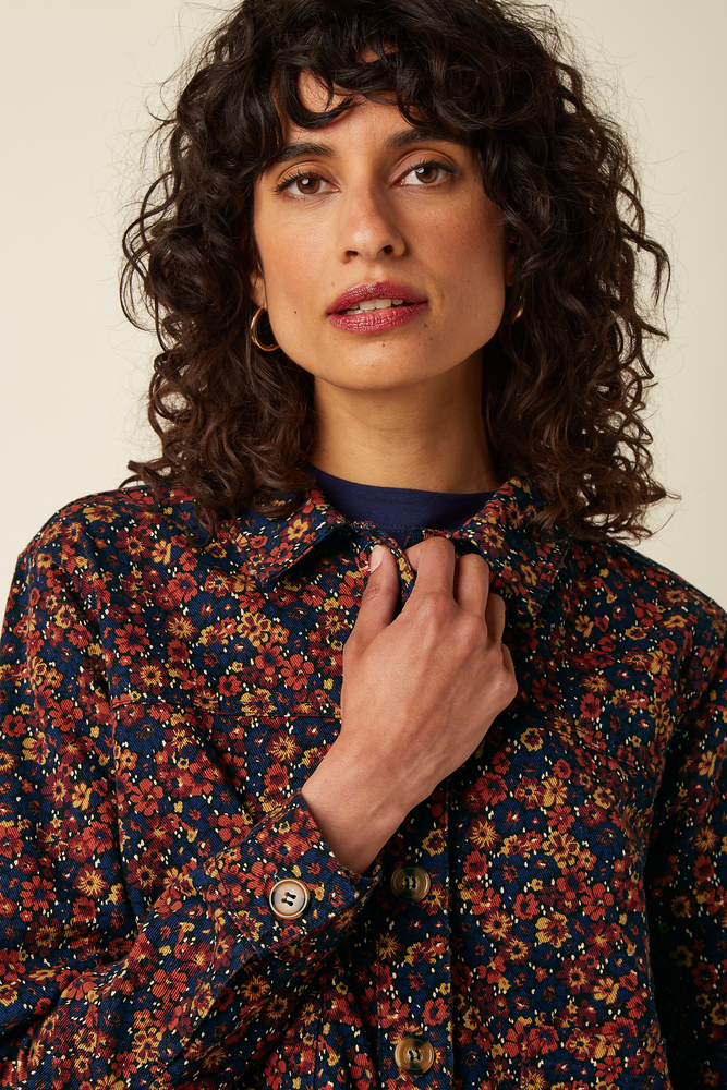 King Louie King Louie - pearl jacket vignon - evening blue King Louie King Louie - pearl jacket vignon - evening blue