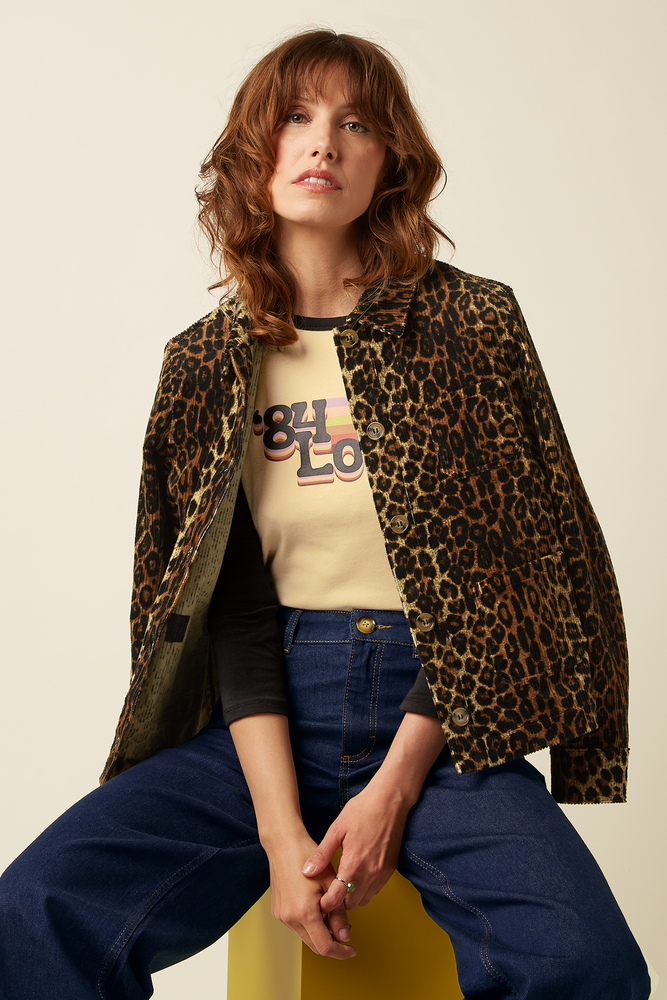 King Louie King Louie - ellen jacket fargo cord - natural King Louie King Louie - ellen jacket fargo cord - natural