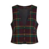 King Louie King Louie - cissy gilet vera check - porto red