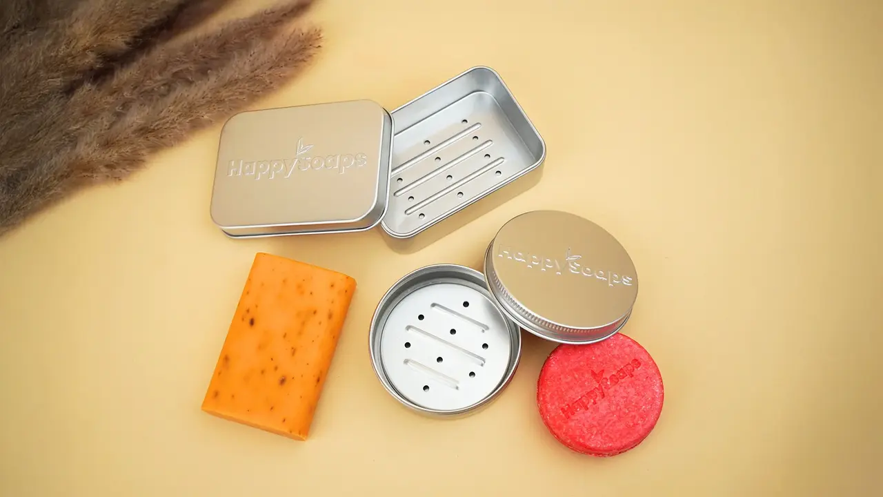 HappySoaps Happysoaps - accessoire - body bar blik travel HappySoaps Happysoaps - accessoire - body bar blik travel