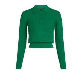 King Louie King Louie - polo top avel knit - meadow green King Louie King Louie - polo top avel knit - meadow green