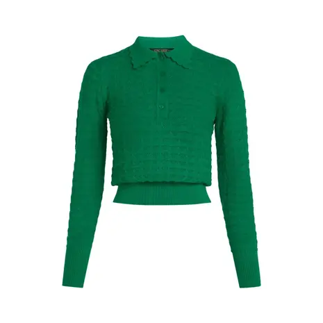 King Louie King Louie - polo top avel knit - meadow green King Louie King Louie - polo top avel knit - meadow green