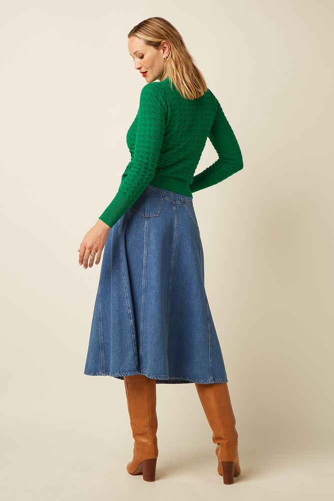 King Louie King Louie - polo top avel knit - meadow green King Louie King Louie - polo top avel knit - meadow green