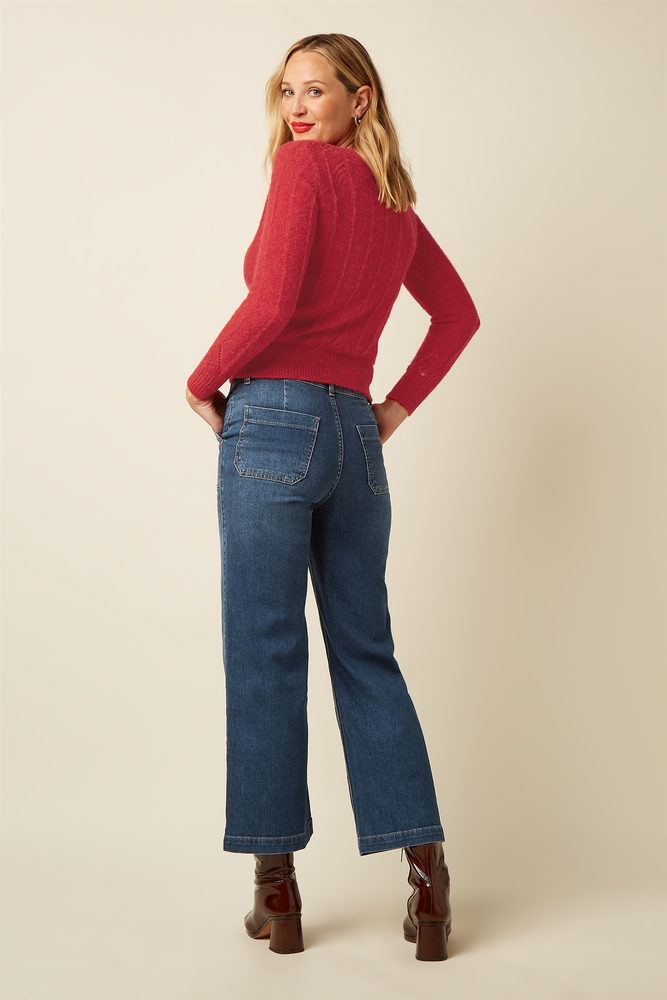 King Louie King Louie - lia top hiver knit - fiery red