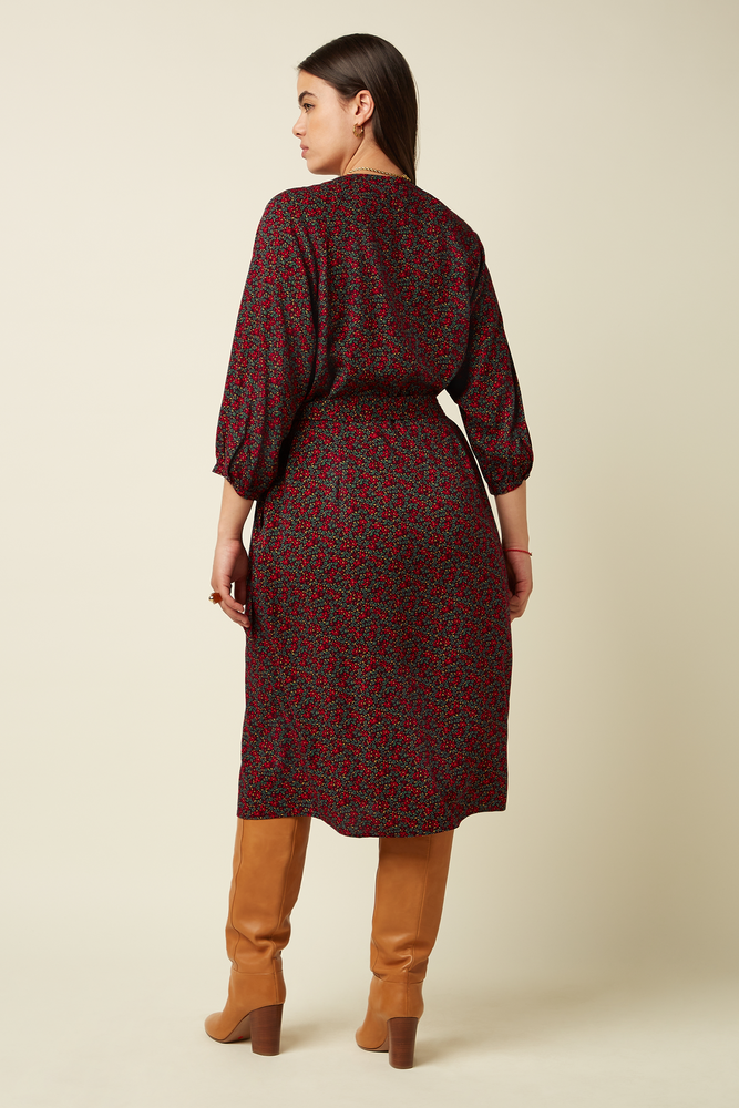 King Louie King Louie - cybil dress juniper - grape red King Louie King Louie - cybil dress juniper - grape red
