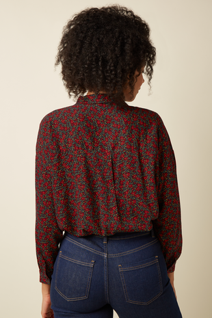 King Louie King Louie - fee blouse juniper - grape red King Louie King Louie - fee blouse juniper - grape red