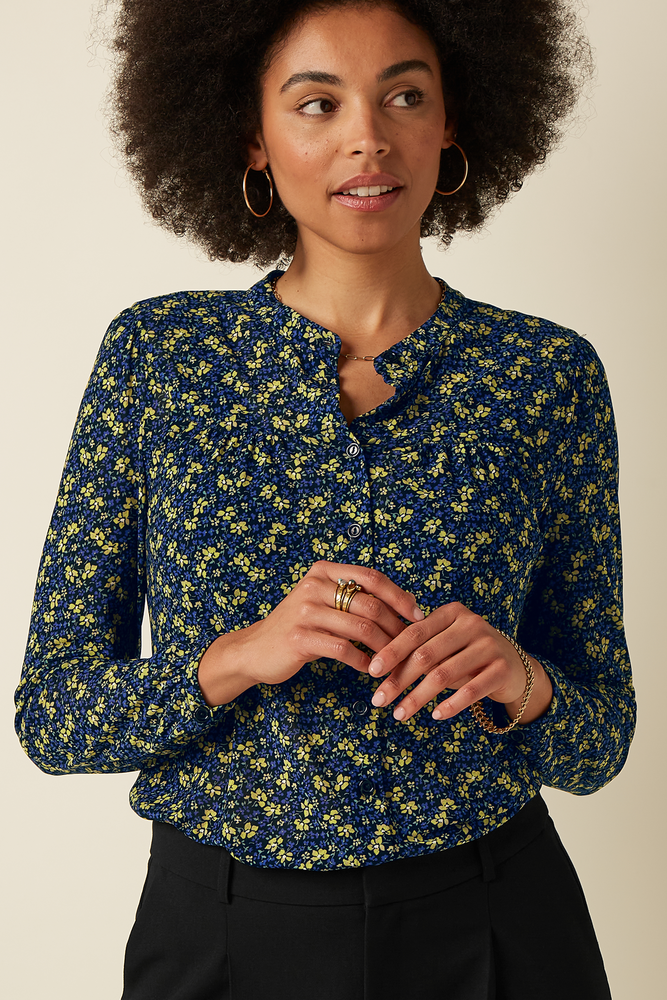 King Louie King Louie - lisa blouse juniper mesh - black King Louie King Louie - lisa blouse juniper mesh - black