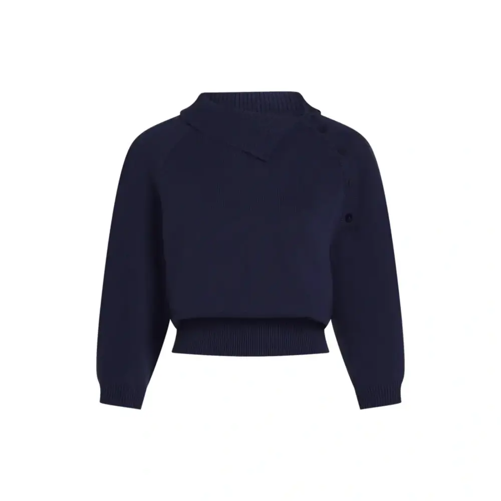 King Louie King Louie - zira knit top bonheur - evening blue King Louie King Louie - zira knit top bonheur - evening blue