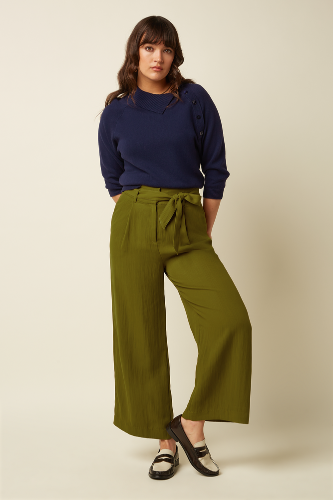 King Louie King Louie - zira knit top bonheur - evening blue King Louie King Louie - zira knit top bonheur - evening blue