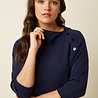 King Louie King Louie - zira knit top bonheur - evening blue King Louie King Louie - zira knit top bonheur - evening blue