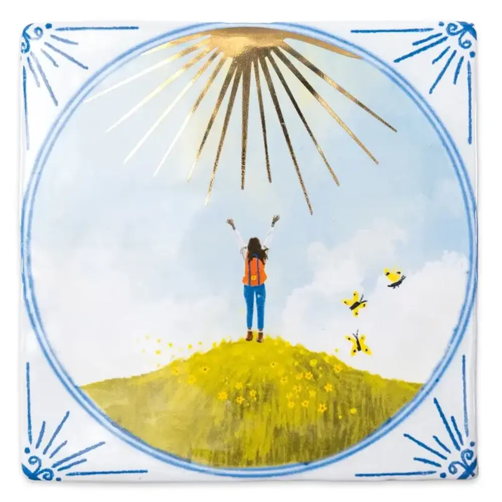 Storytiles Storytiles - tegel medium - face the sunshine (13x13 cm) Storytiles Storytiles - tegel medium - face the sunshine (13x13 cm)