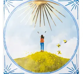 Storytiles Storytiles - tegel medium - face the sunshine (13x13 cm) Storytiles Storytiles - tegel medium - face the sunshine (13x13 cm)